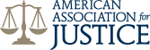 the american association of justice logo