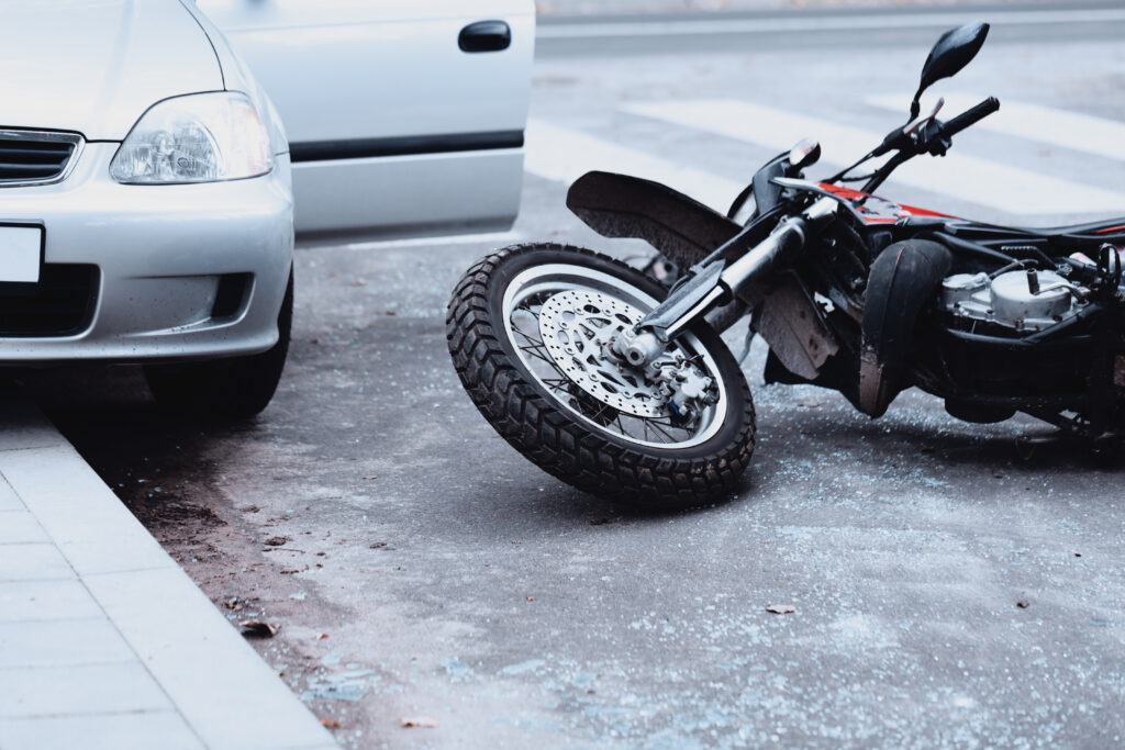 Damaged  Motorcycle